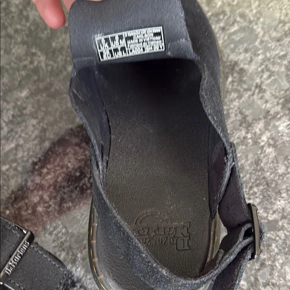 Dr. Martens Black Suede Buckle Slip-Ons - Picture 2 of 5